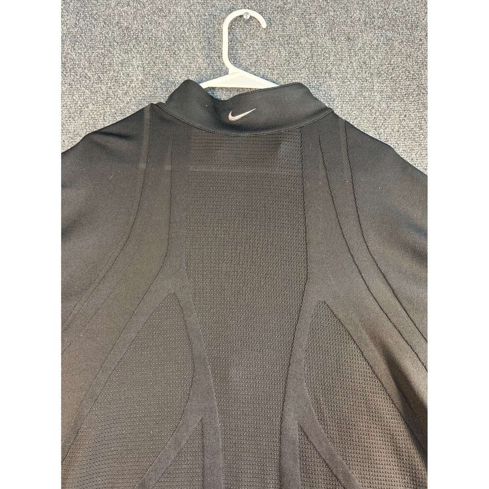 Nike Golf Mens Dri-FIT 1/4 Zip Pullover Black Mesh Back XL Performance Top - Picture 8 of 9